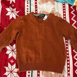 The Children's Place Brown V-Neck Sweater